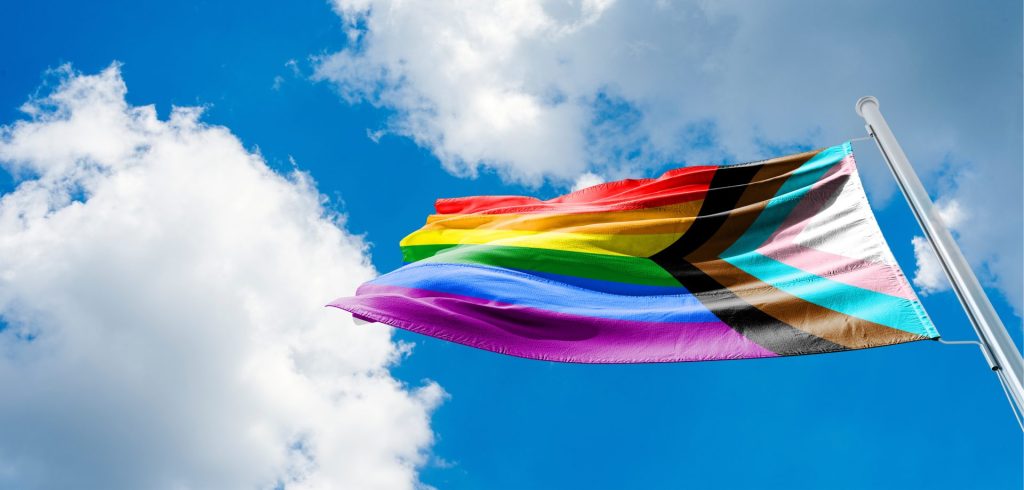 Progress LGBTQ rainbow flag