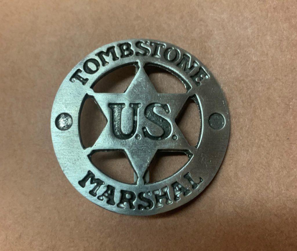 Tombstone U.S. Marshall Badge