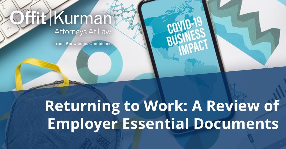 Returning to Work- A Review of Employer Essential Documents