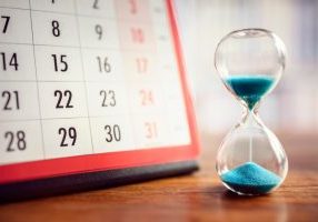 Calendar and Hourglass
