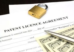 Document,Form,Of,Patent,Licence,Agreement,With,Lock,And,Dollar