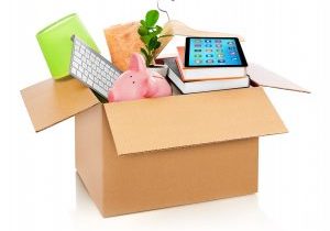 Cardboard,Box,Full,With,Household,Stuff