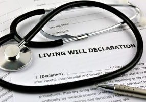 An concept Image of a living will declaration