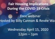 Fair Housing Webinar on April 15th 2020