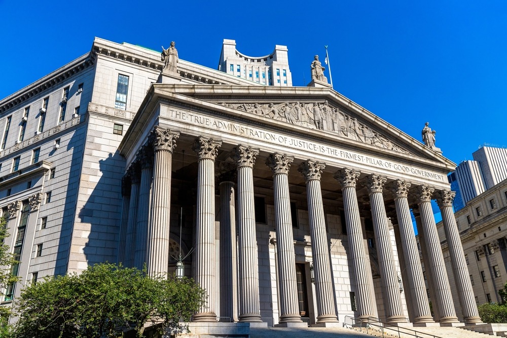 New York County Supreme Court in New York City, NY, USA